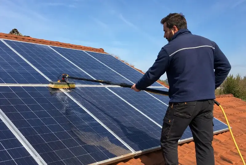 Nettoyage et entretien de panneaux solaires à Locmaria-Grand-Champ